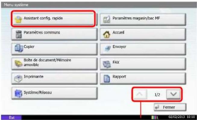 KYOCERA TASKalfa 356ci - Utilisation de l'écran - 1
