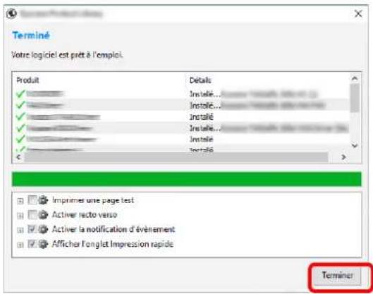 KYOCERA TASKalfa 8353ci - Terminer l'installation. - 1