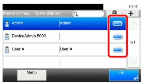 KYOCERA TASKalfa 352ci - Modifier les propriétés utiliser. - 1