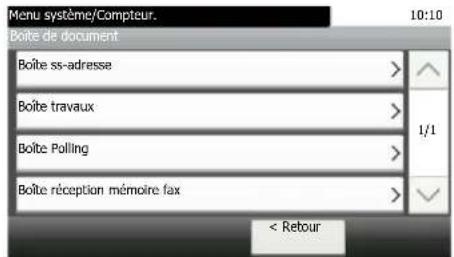 KYOCERA TASKalfa 352ci - Affichage des touches ne pouvant pas être réglées - 4