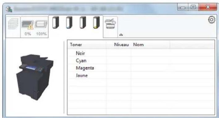 KYOCERA TASKalfa 352ci - Onglet état cartouche - 1