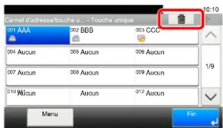 KYOCERA TASKalfa 352ci - Suppression des informations enregistrées - 1