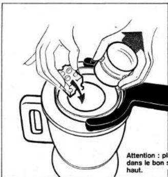 Thermomix 3300 - Le couvercle et son joint : - 1