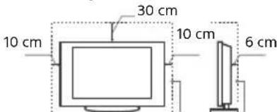 SONY Bravia KDL32WE615 - Ventilación - 2