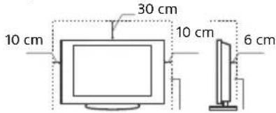 SONY Bravia KDL40WE665 - Aufstellung auf dem Standfuß - 1