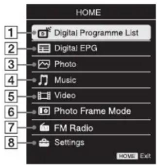 SONY Bravia KDL42R500A - Navigating through menus - 1