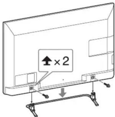 SONY Bravia KDL42R500A - : Fixation du support de table - 1