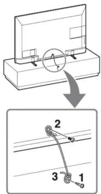 SONY Bravia KDL42R500A - 3: Preventing the TV from toppling over - 1