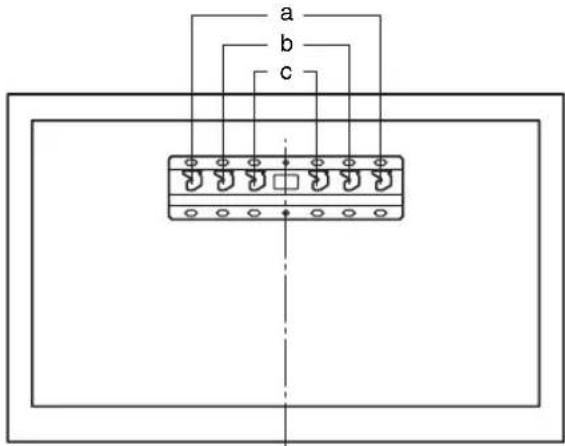 SONY Bravia KDL42R500A - Hook location - 1