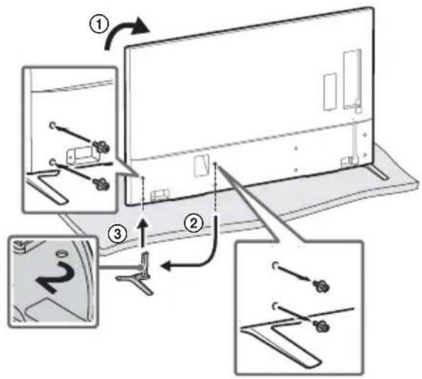 SONY Bravia KD85X9500B - Сборка настольной подставки (альтернатива) - 2