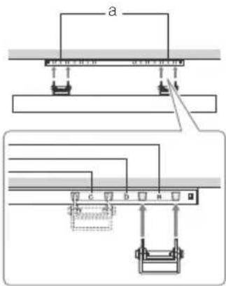 SONY Bravia KD85X9500B - Emplacements des crochets - 1