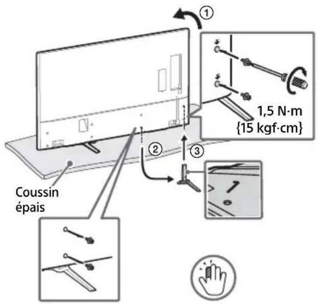 SONY Bravia KD85X9500B - Fixation du support de table (alternative) - 2