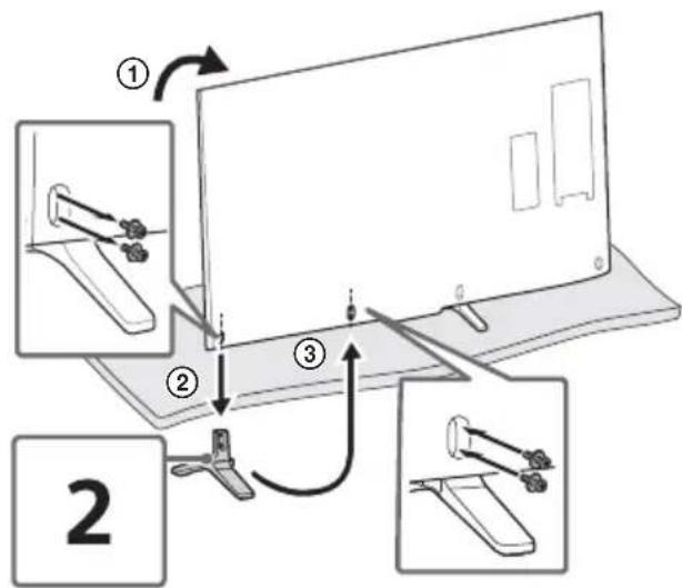 SONY Bravia KD65X9000B - Сборка настольной подставки (альтернатива) - 3