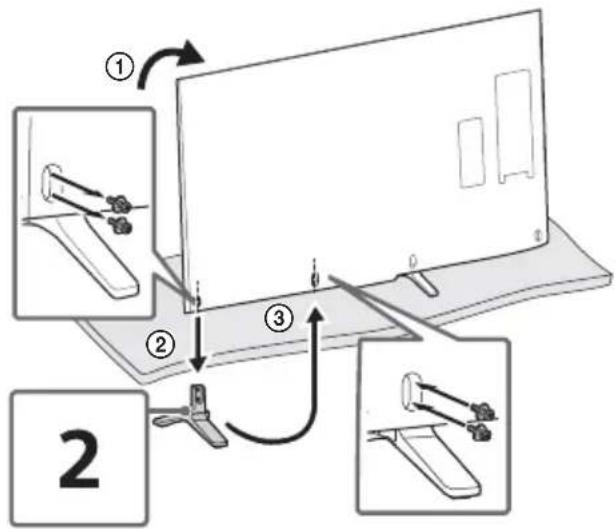 SONY Bravia KD65X9000B - 安装桌面底座 （替代） - 3