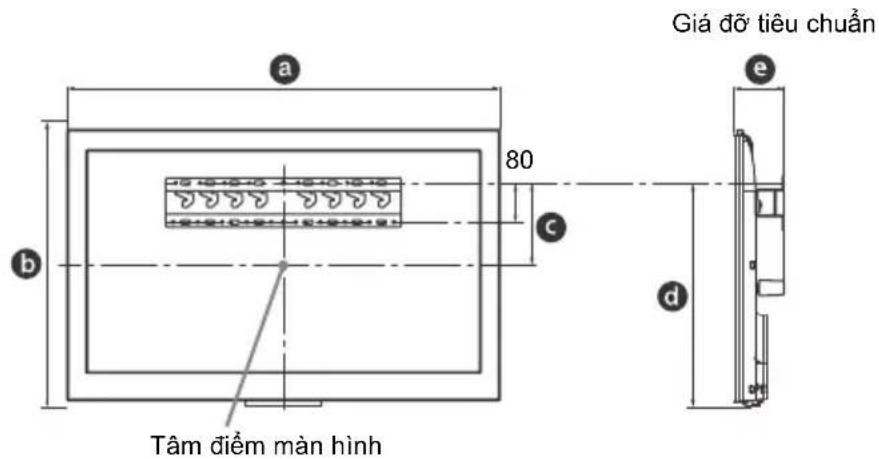 SONY Bravia KD65X9000B - Lắp Đồ gá treo tưởng ① (được cung cấp kèm theo TV) vào phía sau TV (sao cho chi tiết này song song với tưởng). Bạn không cần thực hiện bước này đối với giá đỡ Siêu mỏng. (Chỉ dành cho KD-65/55X9000B) - 5