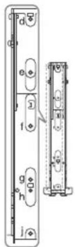 SONY Bravia KD65X9000B - Emplacements des vis - 1
