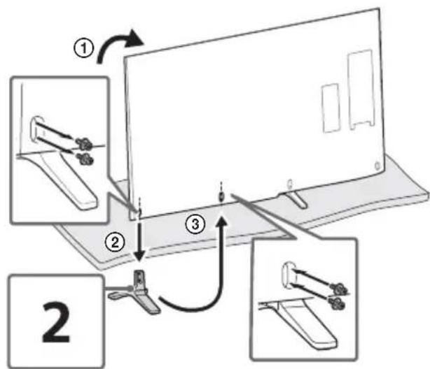 SONY Bravia KD65X9000B - Fixation du support de table (alternative) - 3