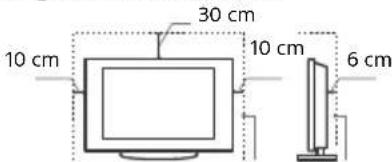SONY Bravia KD49XF7000 - Luftzirkulation - 2