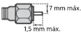 SONY Bravia KDL40RE455 - Recomendación sobre el conector de tipo F - 1