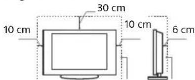 SONY Bravia KDL40RE455 - Aufstellung auf dem Standfuß - 1