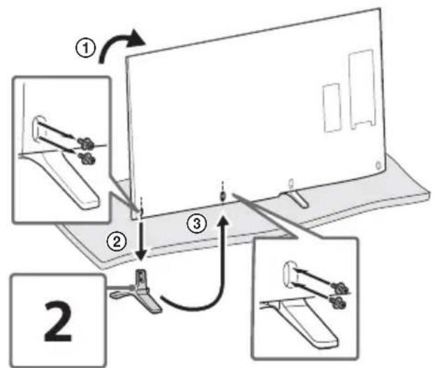 SONY Bravia KD79X9000B - Fixation du support de table (alternative) - 3