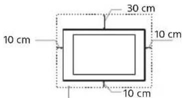SONY Bravia KD79X9000B - Installation murale - 1