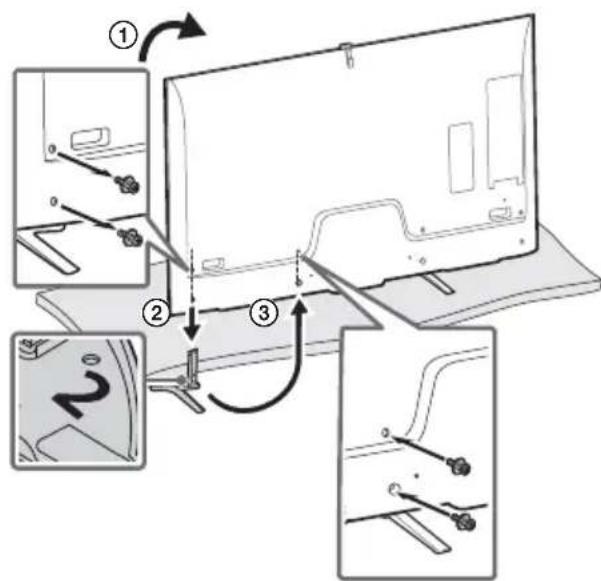 SONY Bravia KD79X9000B - 安装桌面底座 （替代） - 6