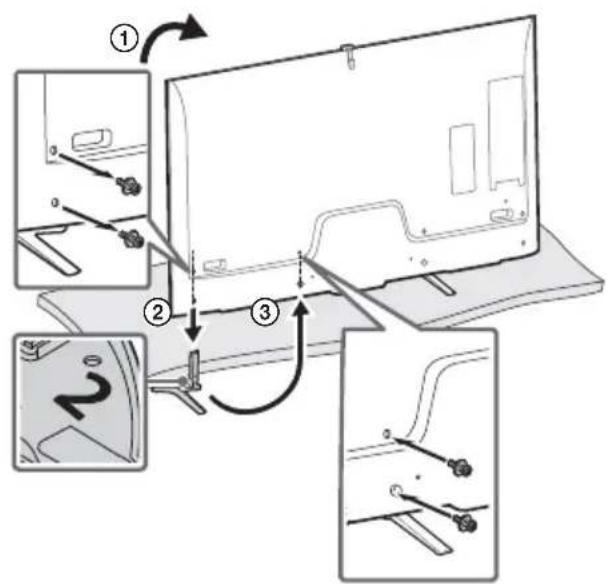 SONY Bravia KD79X9000B - Fixation du support de table (alternative) - 6
