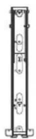 SONY Bravia KD79X9000B - Emplacements des vis - 2