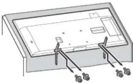 SONY Bravia KD43XH8599 - Desmonte el soporte de sobremesa del televisor - 1