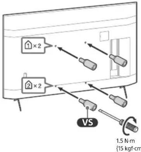 SONY Bravia KD55XH9077 - Preparing for Wall-Mount Installation - 3