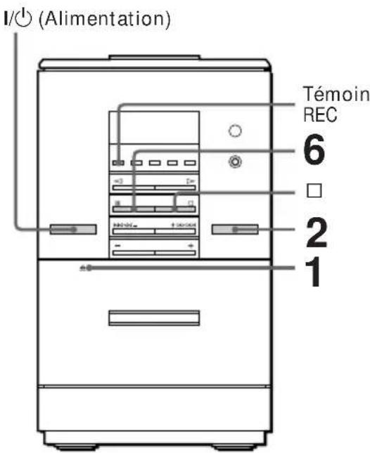 SONY CMTED1A - Enregistrement manuel d'une cassette - 1