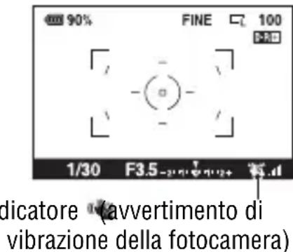 SONY Alpha DSLRA350H - Indicatore di avvertimento di vibratione della fotocamera - 1