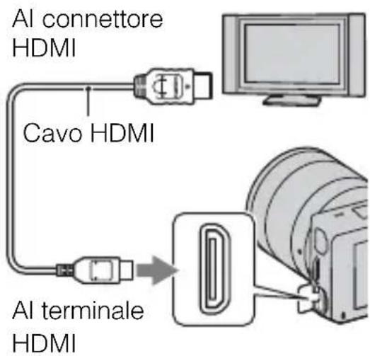 SONY Alpha NEX5D - Visualizzazione delle immagini su un televisore - 1
