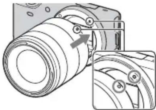 SONY Alpha NEX5H - Montaggio/rimozione dell'obiettivo - 2