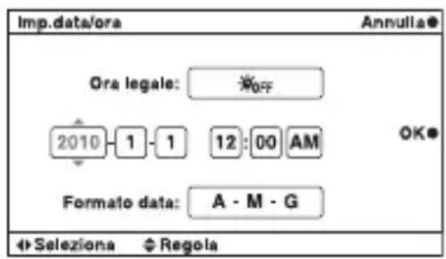 SONY Alpha NEX5H - Accensione della fotocamera e impostazione della data - 4