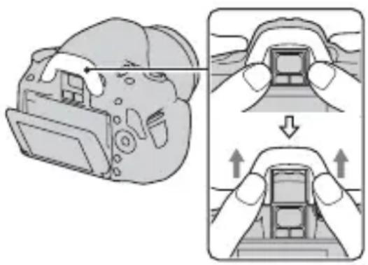 SONY Alpha DSLRA380H - Qualora risulti difficile ruotare la manopola di regolazione diottrica - 1