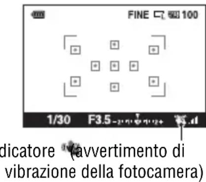 SONY Alpha DSLRA380H - Indicatore di avvertimento di vibratione della fotocamera - 1