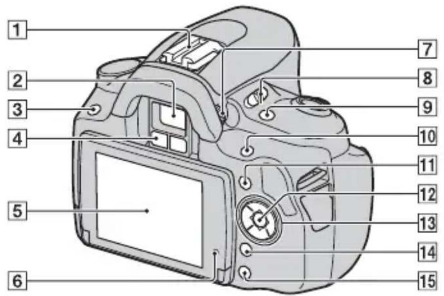SONY Alpha DSLRA380H - Face arrière - 1