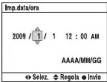 SONY Alpha DSLRA380H - Selezionare ciascuna voce con / e impostare il valore numero con / . - 3
