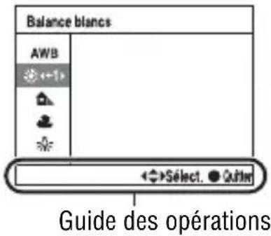 SONY Alpha DSLRA380H - En suivant le guide des opérations, sélectionnez et validez la fonction désirée. - 1