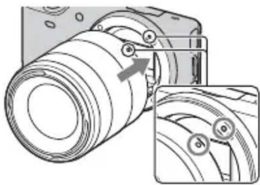 SONY Alpha NEX5K - Fixation/retrait de l'objectif - 2