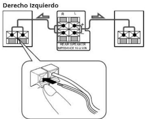 SONY SAVA10 - Conexión del sistema de altavoces - 5