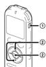 SONY ICDUX533F - Effacement. - 1