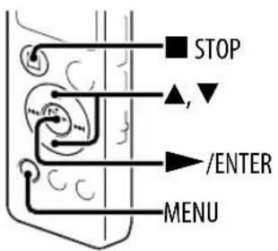 SONY ICDUX522F - Réglage de la langue à utiliser dans la fenêtre d'affichage - 1