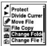SONY ICDUX522F - Changement d'un nom de dossier - 2