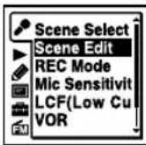 SONY ICDUX522F - Modification des réglages Scene Select - 1