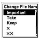 SONY ICDUX522F - Changement d'un nom de fichier - 3