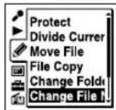 SONY ICDUX522F - Changement d'un nom de fichier - 2