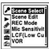 SONY ICDUX522F - Réalisation des réglages du menu - 2